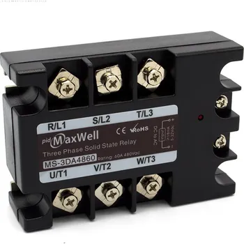 Relé Solid State Relé Maxwell MS-3DA48100 100A Třífázové