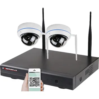 Kompletní kamerový systém Bezdrátový 2 kamerový set WiFi IP PRO WIP2-304C 5MPx, CZ menu