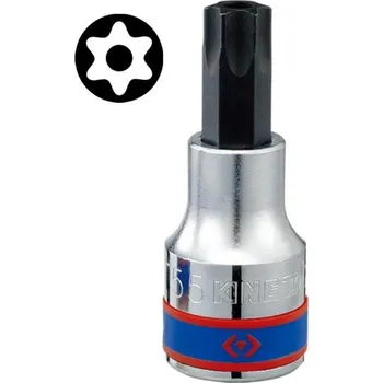 Gola hlavice King Tony 402750 - Hlavice zástrčná - ořech 1/2", TORX T50 x 60mm s bezpečnostním otvorem