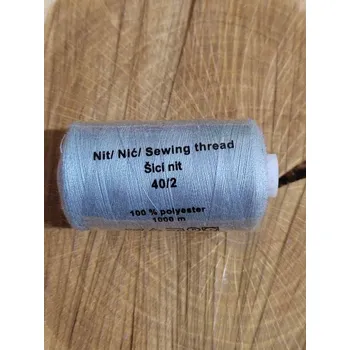 Nit Polyesterové nitě pro overlocky i klasické šití návin 1000 m PES 40/2 James mint