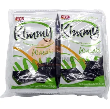 DONGWON Kimmy snack mořské řasy - wasabi 8x2,7g