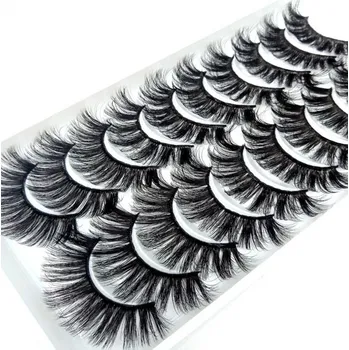 Umělé řasy Husté dlouhé nalepovací řasy velký set 10 párů