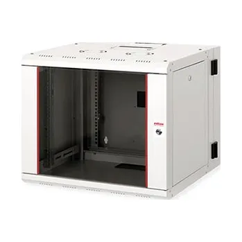 Racková skříň ROLINE 19" rozvaděč 9U, závěsný, dvoudílný, Pro, š. 600, h. 600, šedý - 26.21.0011