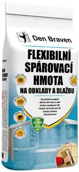 Spárovací hmota Den Braven Flexibilní spárovací hmota na obklady a dlažbu světle hnědá