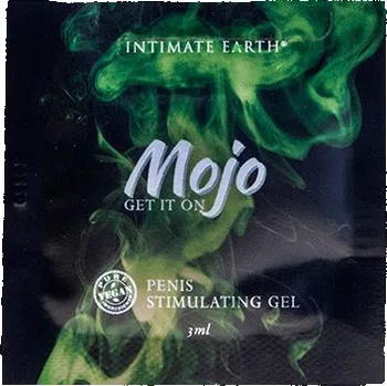 Lubrikační gel Intimate Earth Mojo Niacin & Ginseng Penis Stimulating Gel, 3 ml