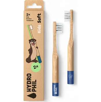 Zubní kartáček Hydrophil Dětský bambusový zubní kartáček - Vydra (2 ks)