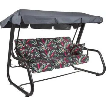 Zahradní houpačka Zahradní houpačka Rimini Šedá/květy