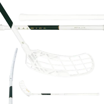 Florbalová hůl SALMING Novalite Quest1 F27 White/Green 96(107 R) - 96 (107) cm/Pravá ruka dole