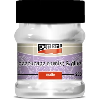 Průmyslové lepidlo pentart Lepidlo a lak na decoupage matný 230ml