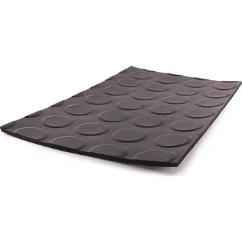 Penízková podlahová pryž černá SBR 65°Sh 3x1200x10000 mm - role 12 m2