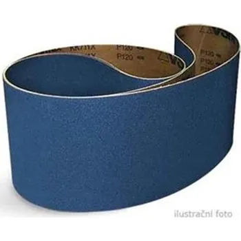 Brusný papír BOW BP1220100040Z - Pás brusný na plátně délka 1220 mm šířka 100 mm, zrnitost 40 zirkon na Nerez a kov