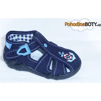 Chlapecké sandály Kotníčkové textilní sandálky Renbut (P-106 Renbut různé barvy)