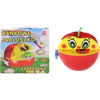 Pokladnička Pokladnička Jablko s červíkem červená