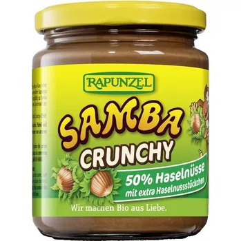 Cukrovinka Oříšková pomazánka Samba Crunchy BIO 250g, Rapunzel