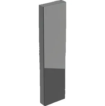 Koupelnový nábytek Geberit iCon vysoká skříň 1x dvířka, vnitřní zrcadlo, zkrácené vyložení, 45x15x180 cm, lakovaná mat láva, sklo lesk láva (502.317.JK.2)