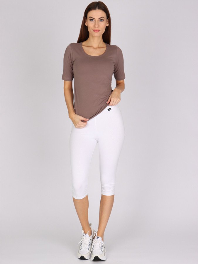 EVONA a.s. Dámské sportovní capri LEANA bílé - Dámské sportovní capri LEANA bílé 002 XS