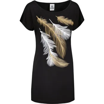 Dámské tričko Dámské prodloužené triko ALTISPORT CARRYOVER ALW112123 ČERNOZLATÁ XS