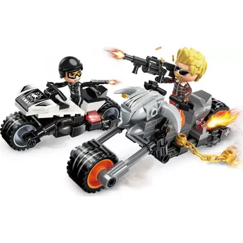 ostatní stavebnice Qman Mine City Police 11011-3 Upravené motorky