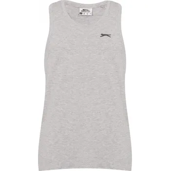 Pánské tílko Slazenger Muscle Vest Mens Grey Marl L