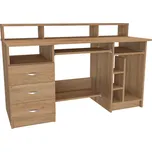 PC a psací stůl WEST levá, Dekor: Dub harmony