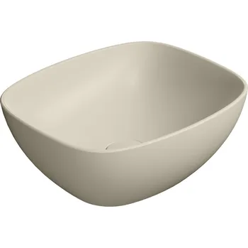 NUBES keramické umyvadlo na desku 40x35cm, creta mat