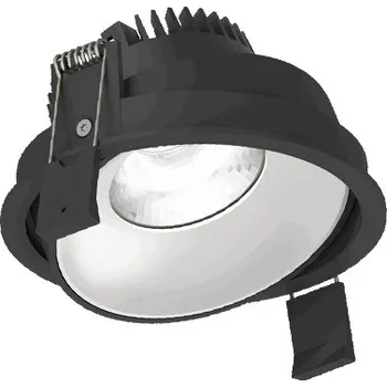 Illuxtron Kruhová vestavná bodovka Fido 108 LV Teplota chromatičnosti / Stmívání: 3000 Kelvinů / Nestmívatelné, Barva vnější / barva vnitřní: Černá / Bílá, Úhel vyzařování: 24° F25D03769K02