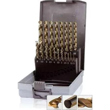 Vrták Ruko 228214RO - Sada vrtáků do kovu 19-dílná, vybrušovaný, HSS-Co5 1,0-10,0mm po 0,5mm