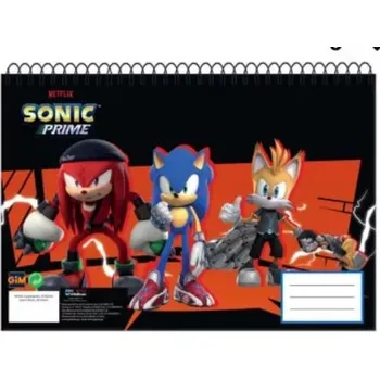 SONIC Sonic, spirálový skicák blok A/4, 30 listů Get Me