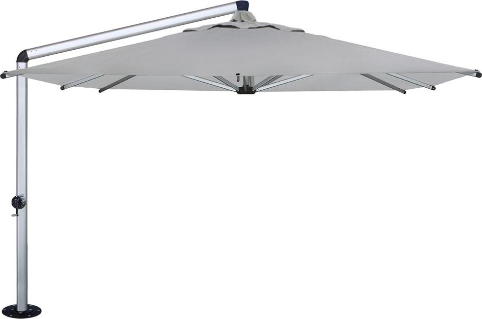 Shademaker Boční slunečník Shademaker Galaxy, potah polyester 310 g/m2, barva natur 5804 (eggshell), kulatý, rozměr 500 cm (5 m)