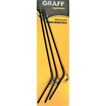 Graff Průjezd zahnutý 20cm 3ks Černý