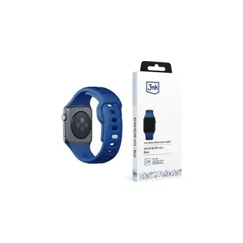 Chytré hodinky 3mk Silicone Watch Strap pro Apple 42/44/45/49 mm Blue