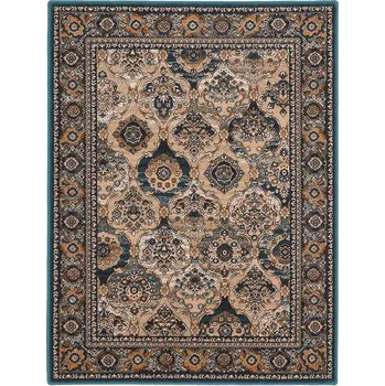 Koberec Breno Kusový koberec ISFAHAN FORENZA emerald, 160x240 cm, Hnědá/Vícebarevné