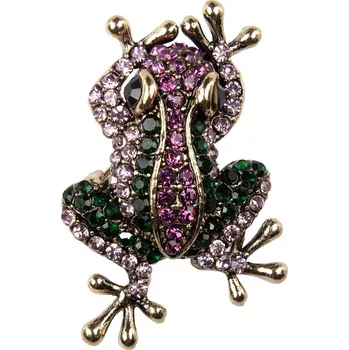 Brož Brož žabka, růžová multicolor 9001793