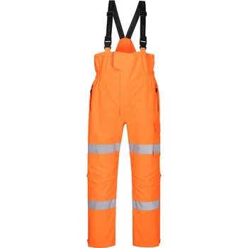 Pláštěnka PORTWEST Kalhoty Extreme S594 s laclem, nepromokavé, reflexní POR-S594ORRM M Oranžová