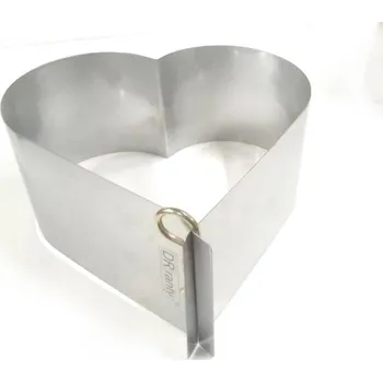 Forma na pečení Forma srdce 26cm, bez dna, (výška 14cm) - DR ranty