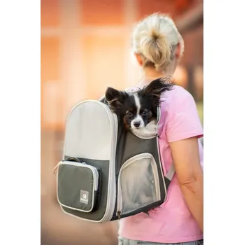 Psí batoh Vsepropejska Silvan batoh pro psa | do 4 Kg Barva: Šedá