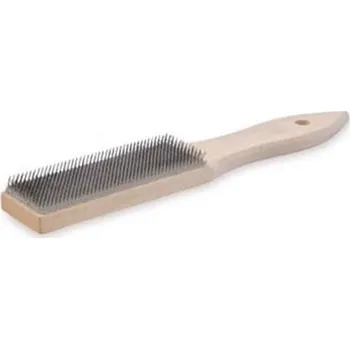 Drátěný kartáč Osborn 0003140101 - Kartáč na pilníky 100 x 25 mm dřevěná rukojeť délka 240 mm Superior