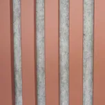 Akustický panel MDF červený, šedý filc 20 x 420 x 2600 mm