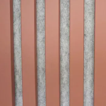 Stavebniny Akustický panel MDF červený, šedý filc 20 x 420 x 2600 mm