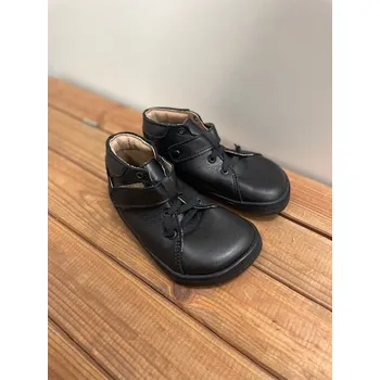 Dívčí polobotky Kožené barefoot boty BF52 0.1 - černá v1, Pegres Velikost: 29