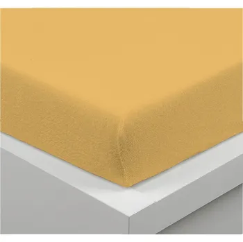 Prostěradlo Froté prostěradlo meruňkové: 90x200cm