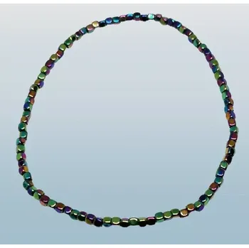 Náramek Jemný hematitový náramek duhový