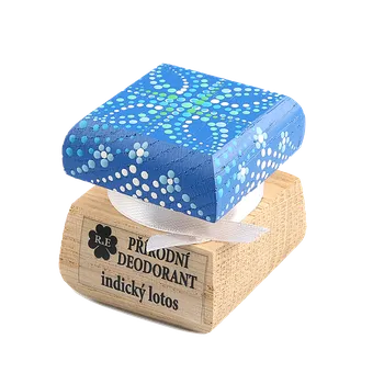 Přírodní krémový deodorant s vůní indického lotosu - ručně malovaný 15 ml