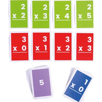 Dřevěná hračka Bigjigs Toys Kartičky násobení 1-6