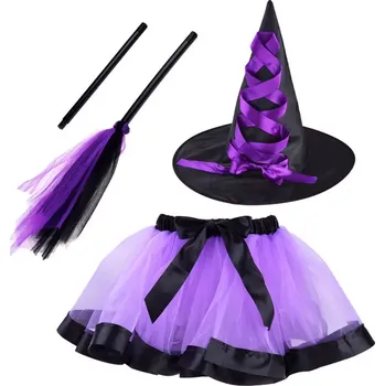 Karnevalový kostým ZA4806 FI Halloweenský Čarodějnice Fialová
