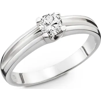 Prsten Prsten z bílého zlata s přírodním diamantem 269.90 Velikost: 53