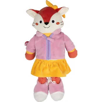 Dřevěná hračka Playtive Vzdělávací plyšové zvířátko (liška)