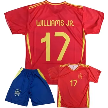 fotbalový komplet ŠPANĚLSKO WILLIAMS JR. velikosti: 146 cm (9-10 let)