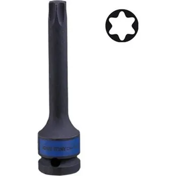 Gola hlavice King Tony 406327 - Hlavice zástrčná - ořech 1/2", TORX T27 x 100mm prodloužená, průmyslová (kovaná)