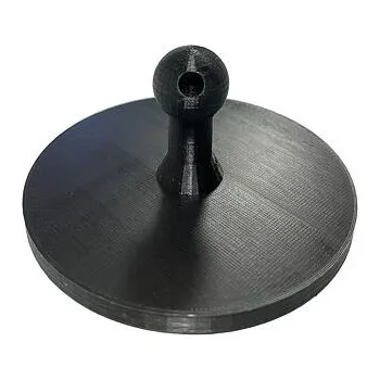 Razítko XXL klasické kulaté razítko včetně štočku Ø 120mm, maxi rozměr, černé